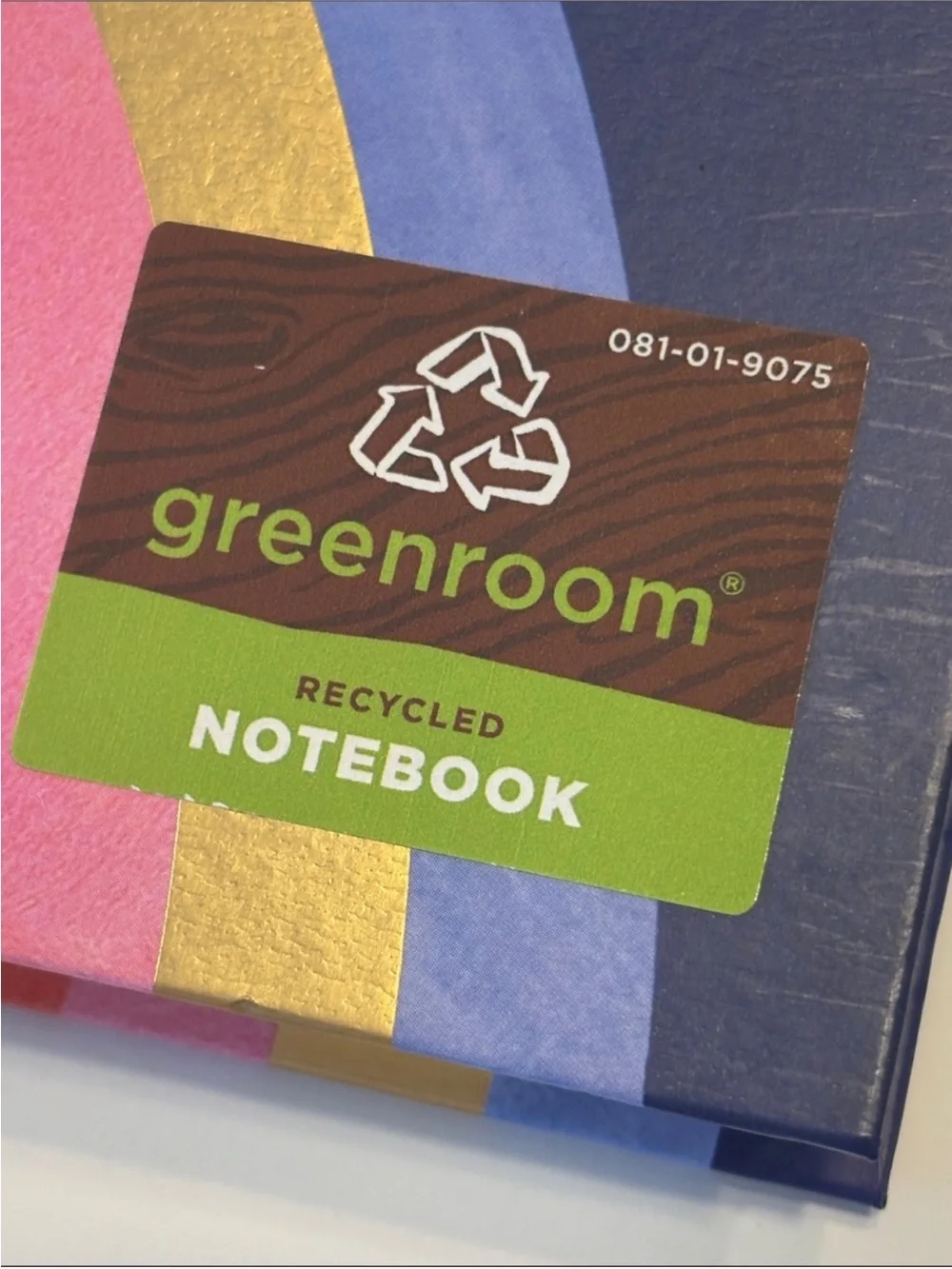 Greenroom Recycled Rainbow Theme Spiral Notebook Bundle of 2